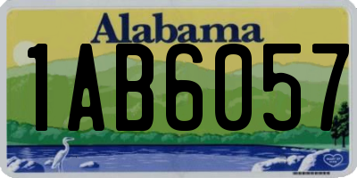 AL license plate 1AB6057