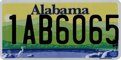 AL license plate 1AB6065