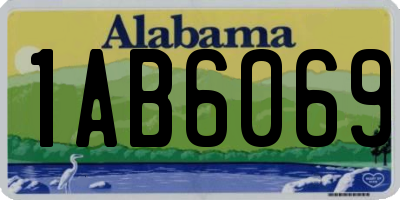 AL license plate 1AB6069