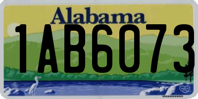 AL license plate 1AB6073