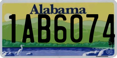 AL license plate 1AB6074