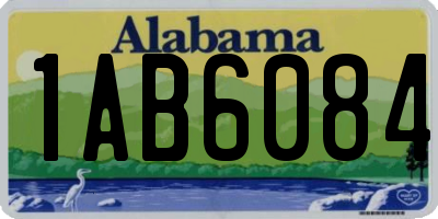 AL license plate 1AB6084