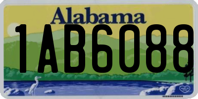 AL license plate 1AB6088