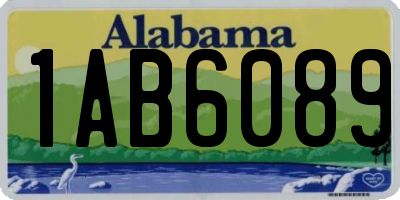 AL license plate 1AB6089