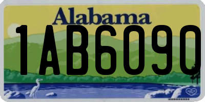 AL license plate 1AB6090