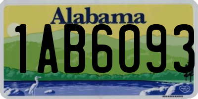 AL license plate 1AB6093