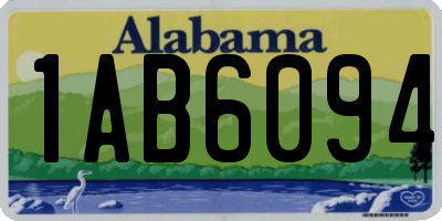 AL license plate 1AB6094