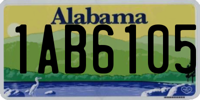 AL license plate 1AB6105