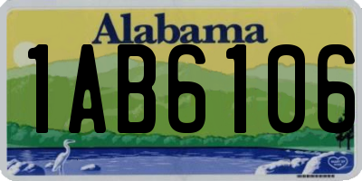 AL license plate 1AB6106