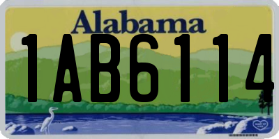 AL license plate 1AB6114