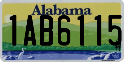 AL license plate 1AB6115