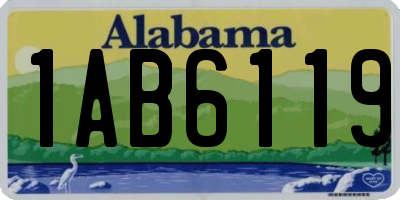 AL license plate 1AB6119