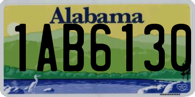 AL license plate 1AB6130