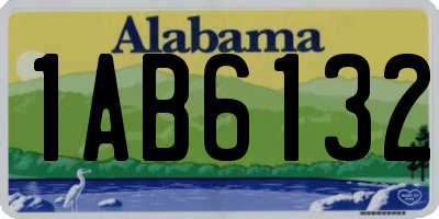 AL license plate 1AB6132