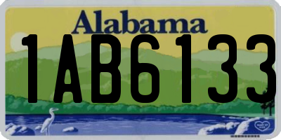 AL license plate 1AB6133