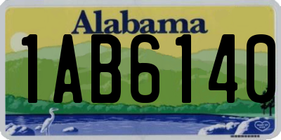 AL license plate 1AB6140