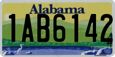 AL license plate 1AB6142