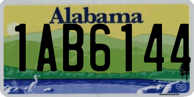 AL license plate 1AB6144