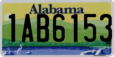 AL license plate 1AB6153