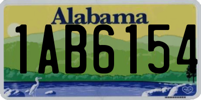 AL license plate 1AB6154