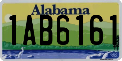 AL license plate 1AB6161