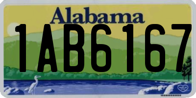 AL license plate 1AB6167