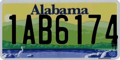 AL license plate 1AB6174