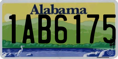 AL license plate 1AB6175