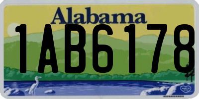 AL license plate 1AB6178