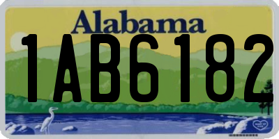 AL license plate 1AB6182