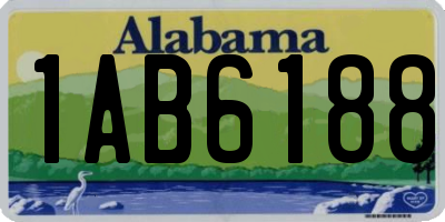 AL license plate 1AB6188