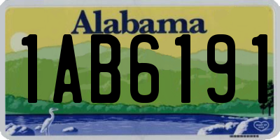 AL license plate 1AB6191