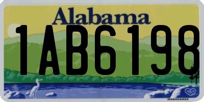 AL license plate 1AB6198