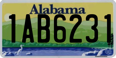 AL license plate 1AB6231