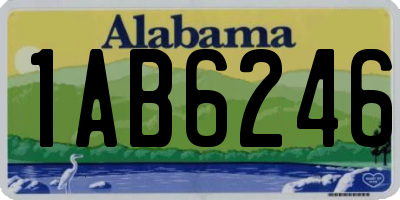 AL license plate 1AB6246