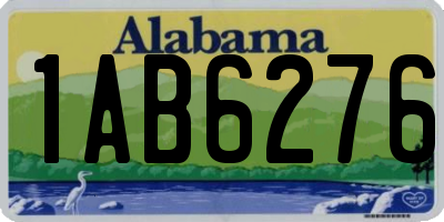 AL license plate 1AB6276