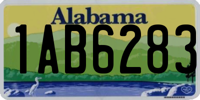 AL license plate 1AB6283