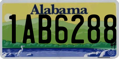 AL license plate 1AB6288