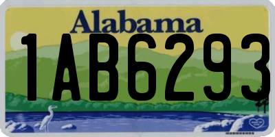 AL license plate 1AB6293