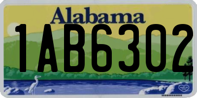 AL license plate 1AB6302