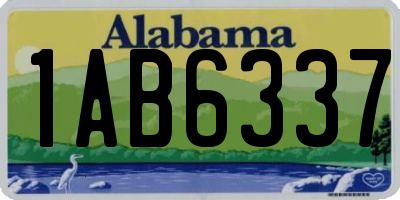 AL license plate 1AB6337