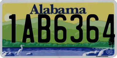 AL license plate 1AB6364