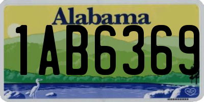 AL license plate 1AB6369