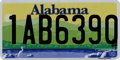 AL license plate 1AB6390