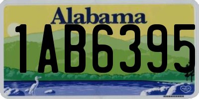 AL license plate 1AB6395