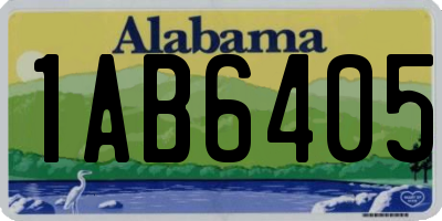 AL license plate 1AB6405