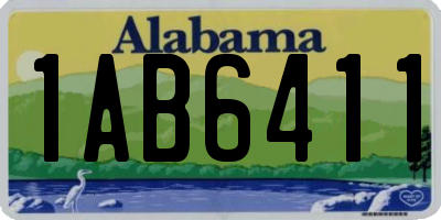 AL license plate 1AB6411