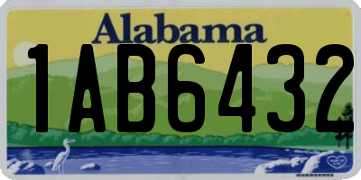 AL license plate 1AB6432