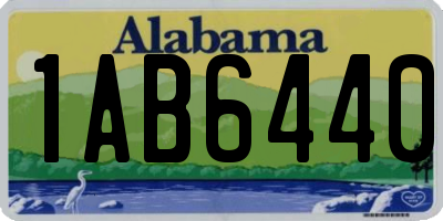 AL license plate 1AB6440