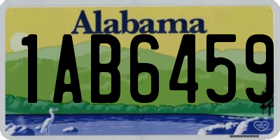 AL license plate 1AB6459